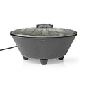Nedis BBQE112BK Elektrische Barbecue Rond 30 Cm 1250 Watt