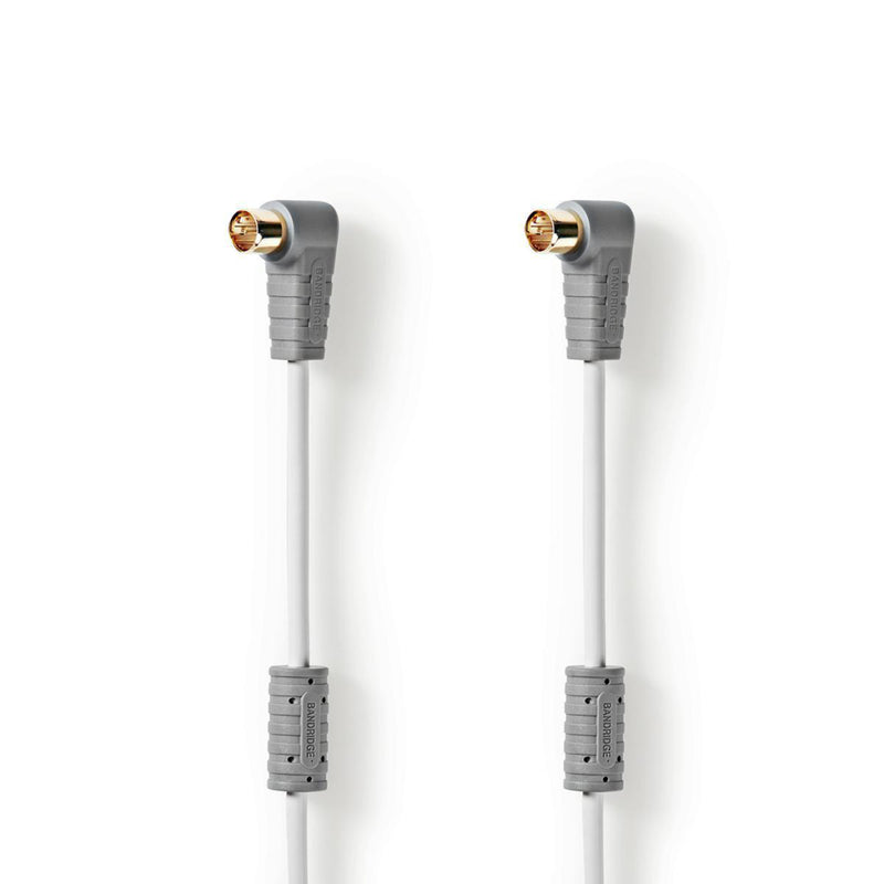 Bandridge BVL9403 Satellietkabel F-quick Male Haaks - F-quick Male Haaks 3,00 M Wit
