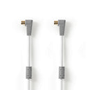 Bandridge BVL9405 Satellietkabel F-quick Male Haaks - F-quick Male Haaks 5,00 M Wit