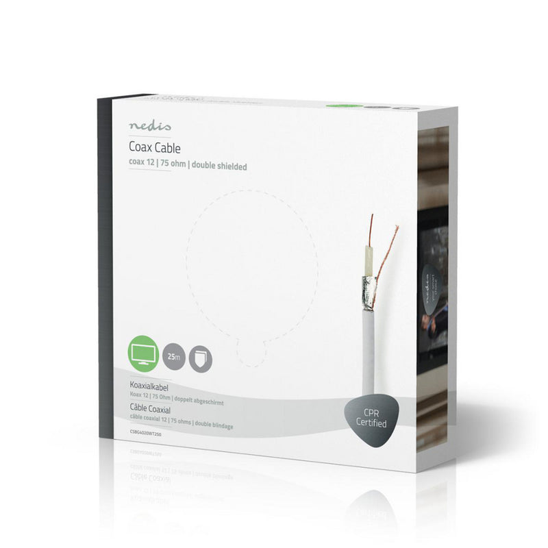 Nedis CSBG4020WT250 Coaxkabel Coax 12 25,0 M Giftbox Wit