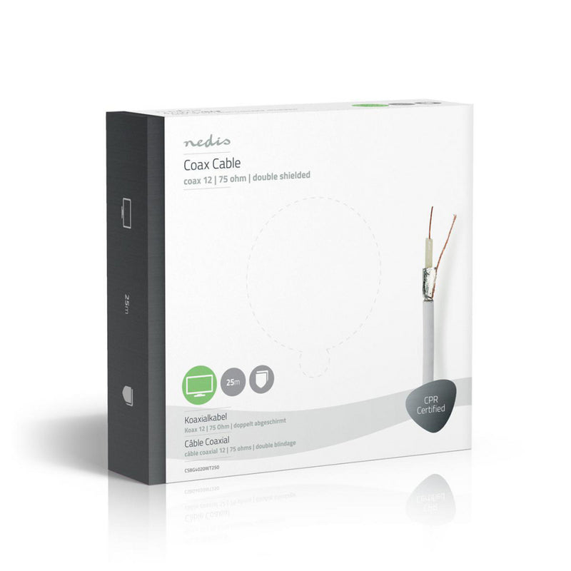 Nedis CSBG4020WT250 Coaxkabel Coax 12 25,0 M Giftbox Wit