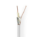 Nedis CSBR4010WT100 Coaxkabel Rg6t 10,0 M Minirol Wit
