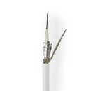 Nedis CSBR4025WT100 Coaxkabel Rg58cu 10,0 M Minirol Wit