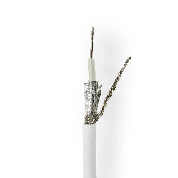 Nedis CSBR4025WT100 Coaxkabel Rg58cu 10,0 M Minirol Wit