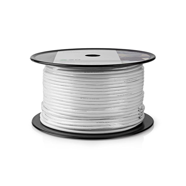 Nedis CSBR4030WT100 Coaxkabel Rg59u 10,0 M Minirol Wit