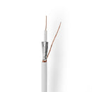 Nedis CSBR4030WT1000 Coaxkabel Rg59u 100 M Rol Wit