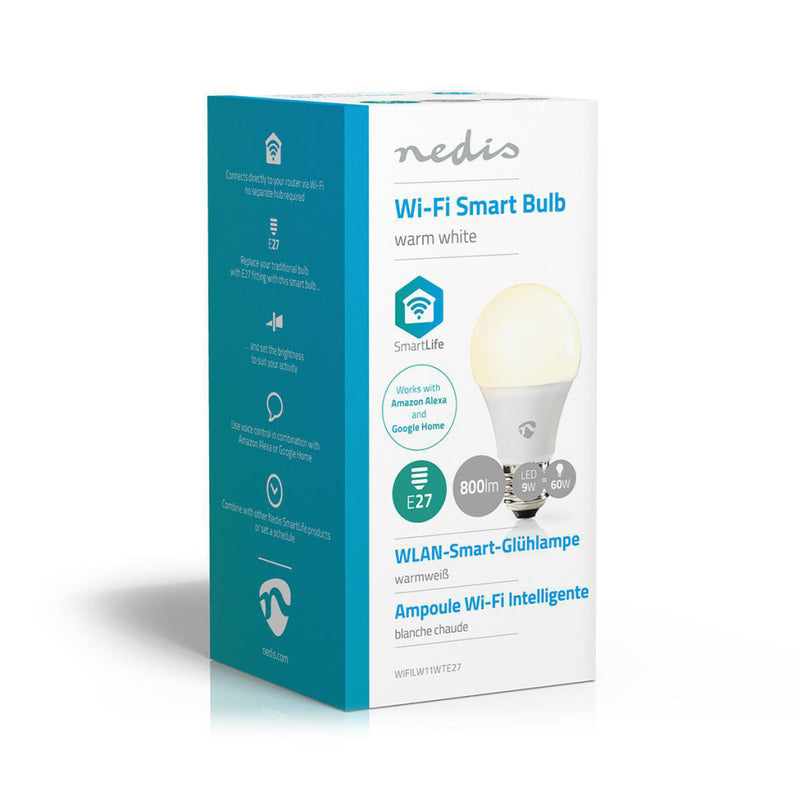 Nedis WIFILW11WTE27 Wifi Smart Led Bulb Warm White E27