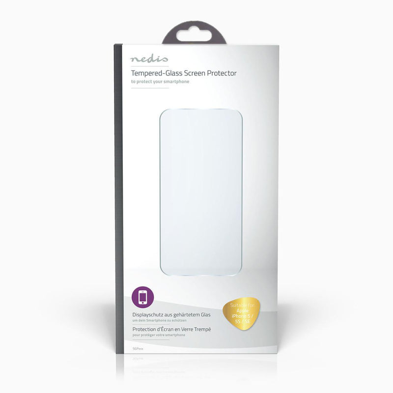 Nedis SGP20003TP Glass Screen Protector Voor Apple Iphone 5 / 5s / Se Transparant