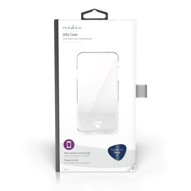 Nedis SJC40001TP Jelly Case Gebruikt Voor: Nokia Nokia 3 Transparant Tpu