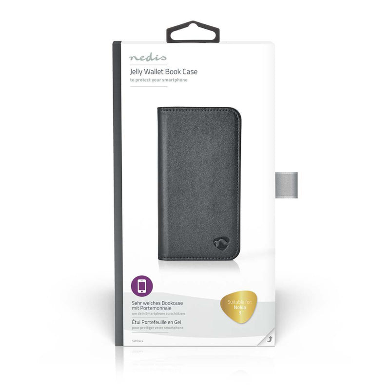 Nedis SWB40001BK Wallet Book Voor Nokia 3 Zwart