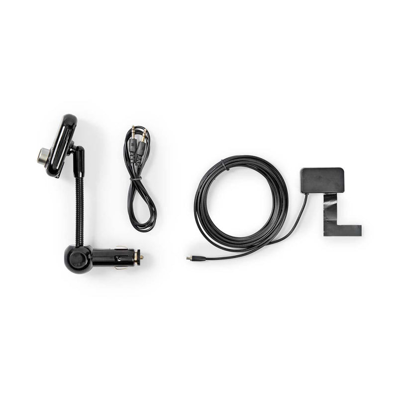 Nedis CATR300BK Dab+/fm-zender Voor De Auto Bluetooth&reg; Microsd-kaartslot Handsfree Bellen 2x Us