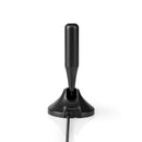Nedis ANIR0501BK Hdtv-antenne Voor Binnen 0 - 5 Km Versterking 2 - 4 Db Fm / Vhf / Uhf Zwart