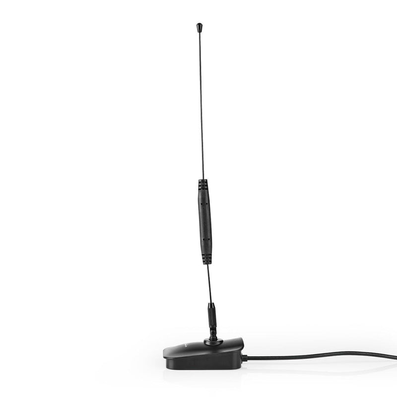 Nedis ANIR0502BK Hdtv-antenne Voor Binnen 0 - 5 Km Versterking 5 - 7db Vhf / Uhf Zwart