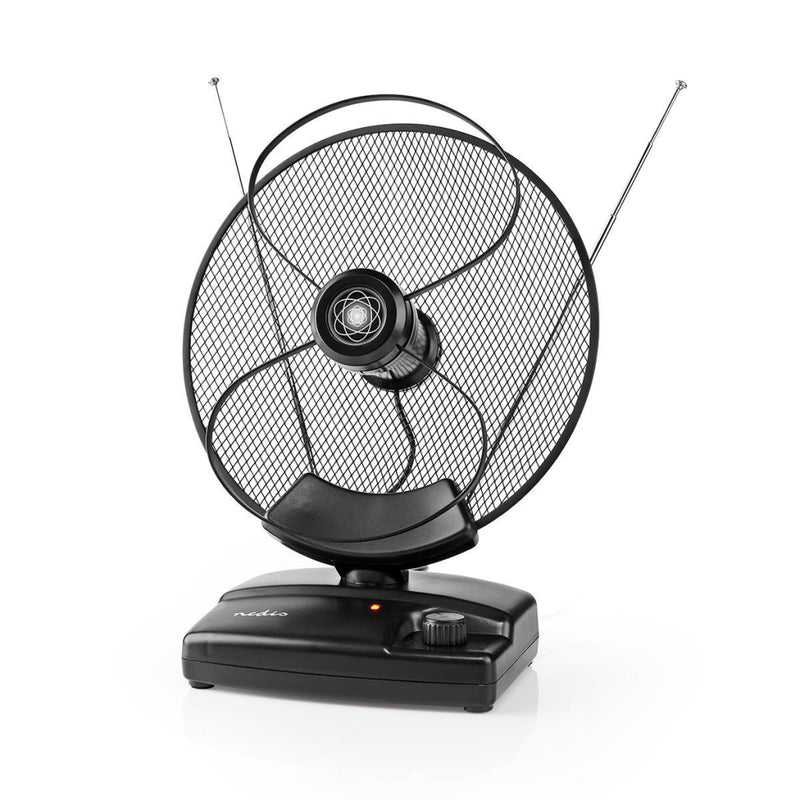 Nedis ANIR2503BK700 Hdtv-antenne Voor Binnen 0 - 25 Km Versterking 30 - 36 Db Fm / Vhf / Uhf Zwart