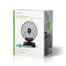 Nedis ANIR2503BK700 Hdtv-antenne Voor Binnen 0 - 25 Km Versterking 30 - 36 Db Fm / Vhf / Uhf Zwart