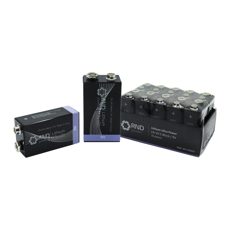 Nedis RND 305-00004 Lithium Battery 9v 10 Pieces Shrink Pack