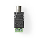 Nedis CCTVCF40BK5 Cctv-beveiligingsconnector 5x 2-aderig Naar Rca Female