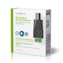 Nedis CCTVCF40BK5 Cctv-beveiligingsconnector 5x 2-aderig Naar Rca Female