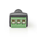 Nedis CCTVCF50BK5 Cctv-beveiligingsconnector 5x 3-aderig Naar 3,5 Mm Female