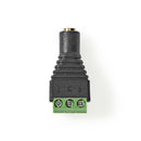 Nedis CCTVCF50BK5 Cctv-beveiligingsconnector 5x 3-aderig Naar 3,5 Mm Female