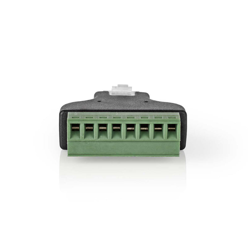 Nedis CCTVCM20BK Cctv-beveiligingsconnector 8-aderig Naar Rj45 Male