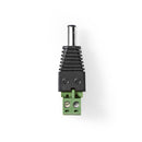 Nedis CCTVCM11BK5 Cctv-beveiligingsconnector 5x 2-aderig Naar Dc Female 5,5 X 2,1 Mm
