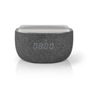 Nedis SPBT4000GY Bluetooth&reg;-speaker Met Draadloos Laden 30 W Tot 6 Uur Speeltijd Klok Grijs