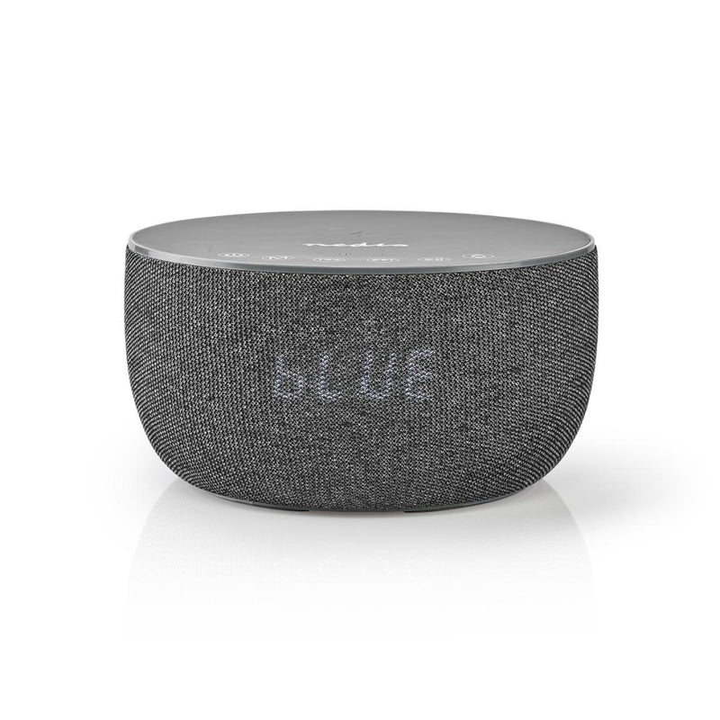 Nedis SPBT4000GY Bluetooth&reg;-speaker Met Draadloos Laden 30 W Tot 6 Uur Speeltijd Klok Grijs