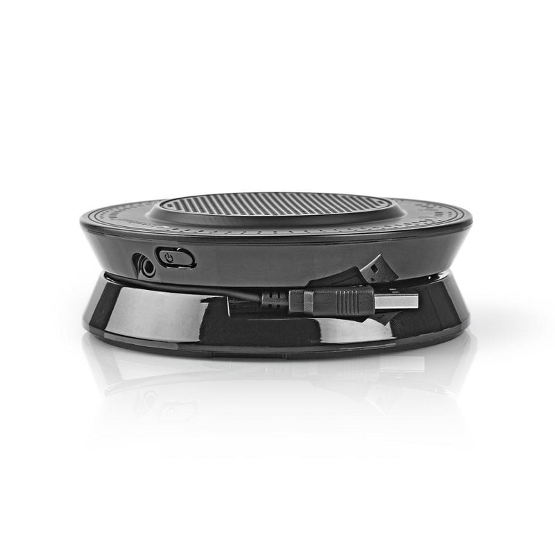 Nedis CSPR10010BK Conference Speaker 2.5 W Touch-bediening Usb-gevoed Zwart