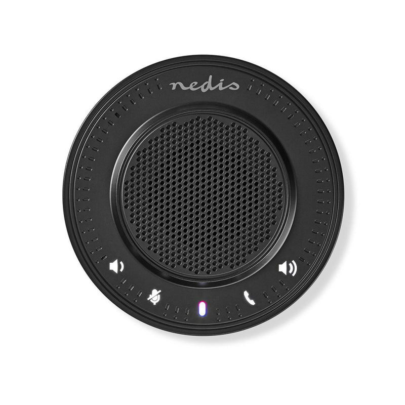 Nedis CSPR10010BK Conference Speaker 2.5 W Touch-bediening Usb-gevoed Zwart