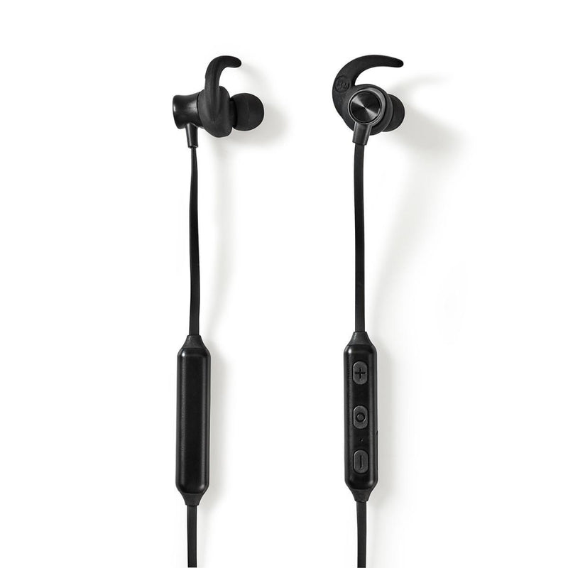Nedis HPBT8000BK Sport Oordopjes Bluetooth In-ear Flexibele Kabel Zwart