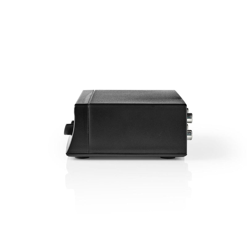 Nedis ASWI2402BK Analoge Audioswitch 2x Rca Stereo-ingang 1x Rca Stereo-uitgang + Koptelefoon-uitga
