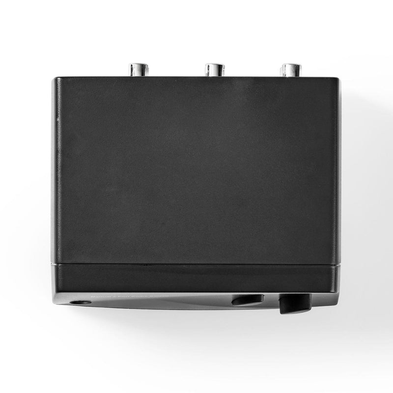 Nedis ASWI2402BK Analoge Audioswitch 2x Rca Stereo-ingang 1x Rca Stereo-uitgang + Koptelefoon-uitga
