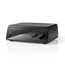 Nedis ASWI2402BK Analoge Audioswitch 2x Rca Stereo-ingang 1x Rca Stereo-uitgang + Koptelefoon-uitga