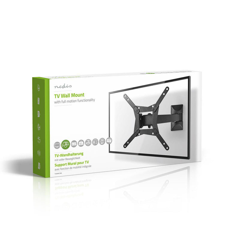Nedis TVWM21BK Full Motion Tv Wall Mount 10 - 32&quot; Max. 30 Kg 2 Scharnierpunten