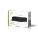 Nedis ASWI2414BK Analoge Audioswitch 4x (2x Rca Stereo Female) - 1x Rca Stereo Female + Uitgang Kop