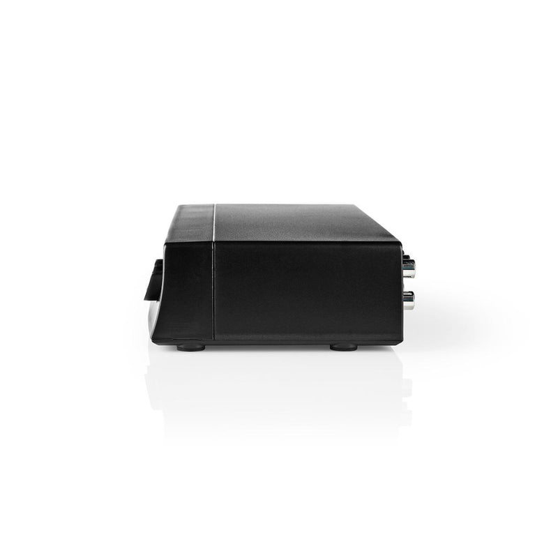 Nedis VSWI2404BK Av-switch 4x (rwy) + 4x S-video - 1x Rca (rwy) + Uitgang Koptelefoon Female Zwart