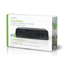 Nedis VSWI2404BK Av-switch 4x (rwy) + 4x S-video - 1x Rca (rwy) + Uitgang Koptelefoon Female Zwart