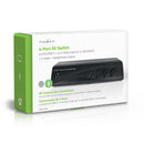 Nedis VSWI2404BK Av-switch 4x (rwy) + 4x S-video - 1x Rca (rwy) + Uitgang Koptelefoon Female Zwart