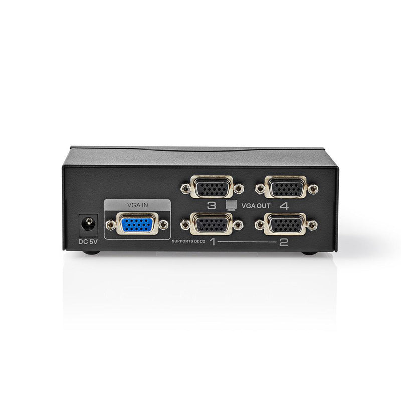Nedis CSPL5904BK 4-port Vga-splitter Zwart