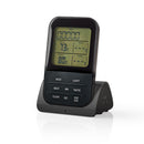 Nedis KATH107GY Draadloze Vleesthermometer 0 - 250 &deg;c Digitaal Display Timer