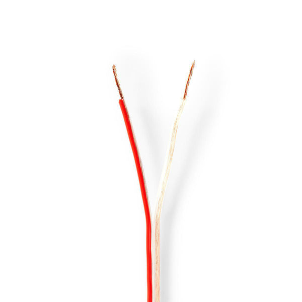Nedis CABR0750TR150 Speaker-kabel 2x 0,75 Mm2 15,0 M Op Rol Transparant