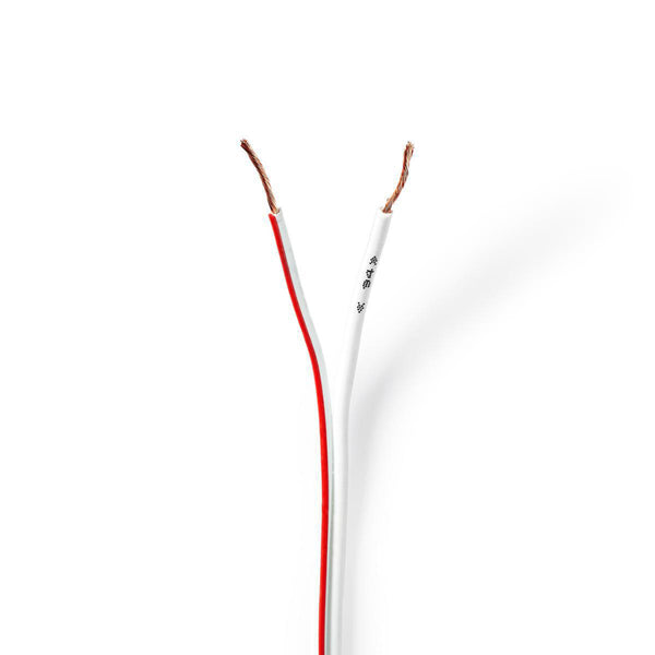 Nedis CABR0750WT1000 Speaker-kabel 2x 0,75 Mm2 100 M Op Rol Wit
