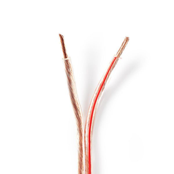 Nedis CABR4000TR150 Speaker-kabel 2x 4,00 Mm2 15,0 M Op Rol Transparant