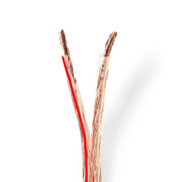 Nedis CABR6000TR250 Speaker-kabel 2x 6,00 Mm2 25,0 M Op Rol Transparant