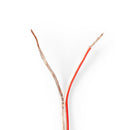 Nedis CAGW0750TR150 Speaker-kabel 2x 0,75 Mm2 15,0 M Folieverpakking Transparant