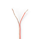 Nedis CAGW0750TR500 Speaker-kabel 2x 0,75 Mm2 50,0 M Folieverpakking Transparant
