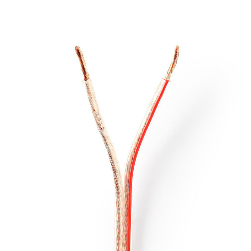 Nedis CAGW2500TR150 Speaker-kabel 2x 2,50 Mm2 15,0 M Folieverpakking Transparant