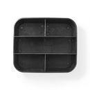 Nedis RCHD10BK Houder Voor Afstandsbedieningen 360&deg; Draaibaar 5 Compartimenten Zwart