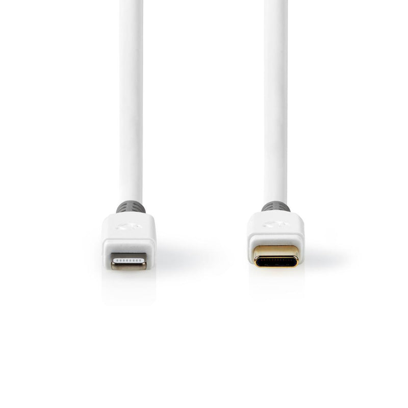 Nedis CCBP39650WT10 Apple Lightning-kabel Apple Lightning 8-pins Male - Usb-c 1,00 M Wit